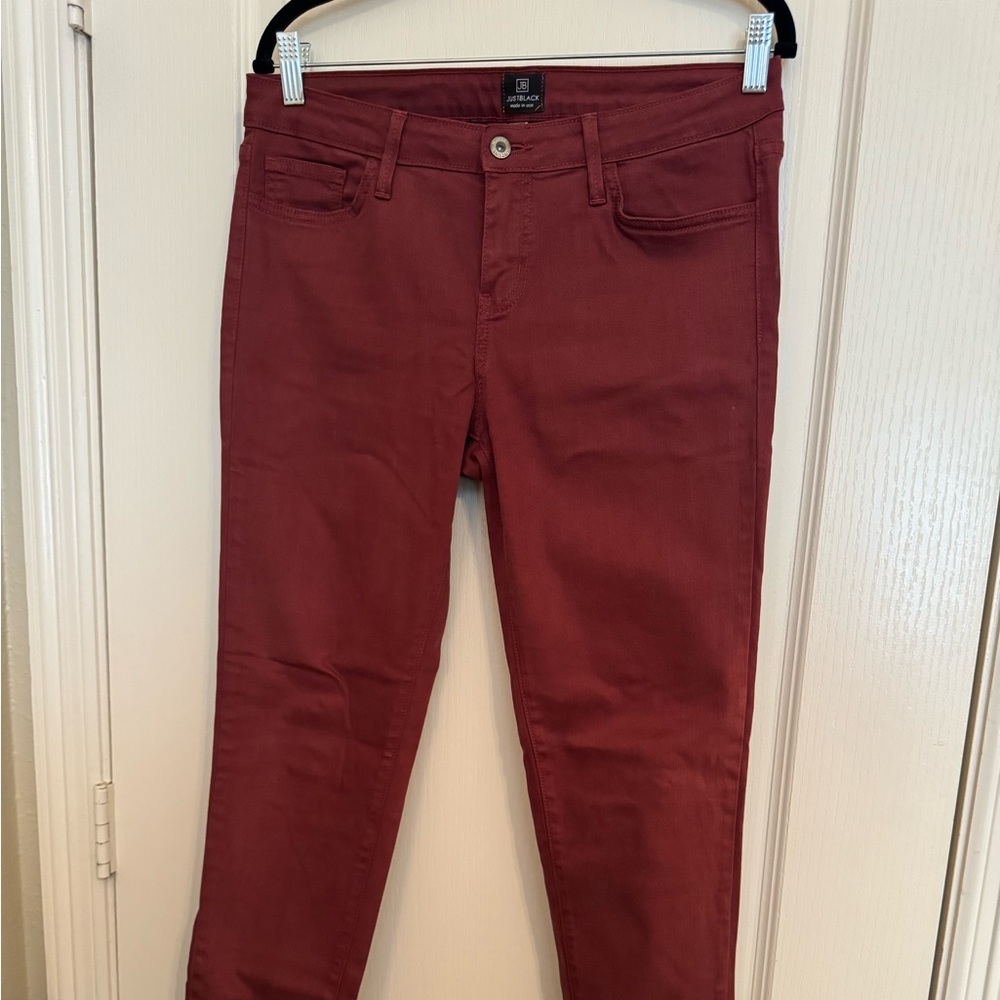 Just Black burgundy pants